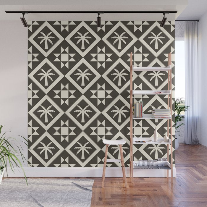 Bohemian Geometric Pattern 05B Wall Mural Gallery Image 1