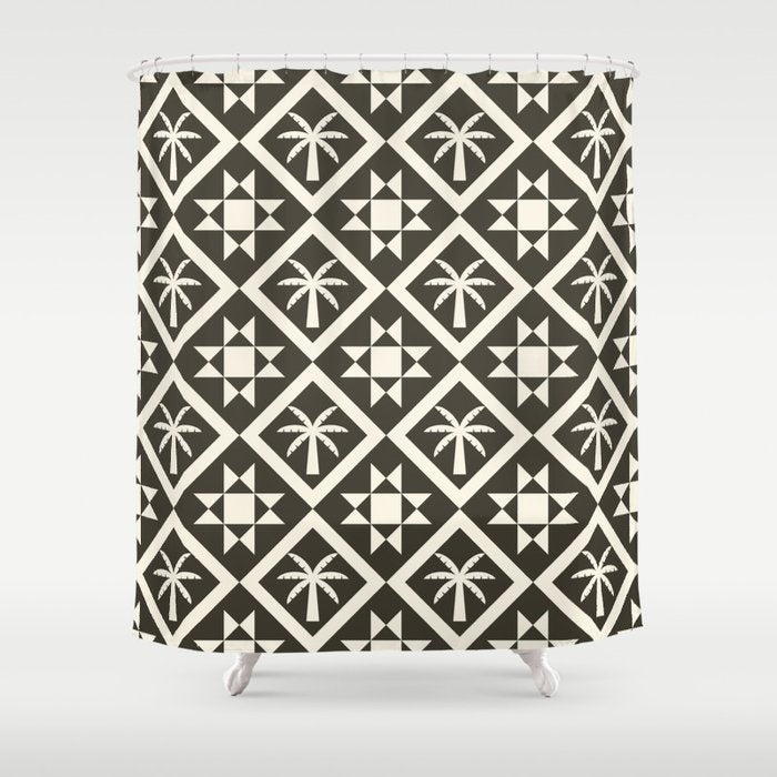 Bohemian Geometric Pattern 05B Shower Curtain Gallery Image 1