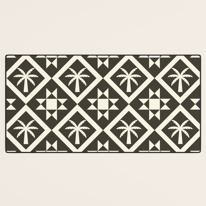 Bohemian Geometric Pattern 05B Desk Mat Gallery Image 3