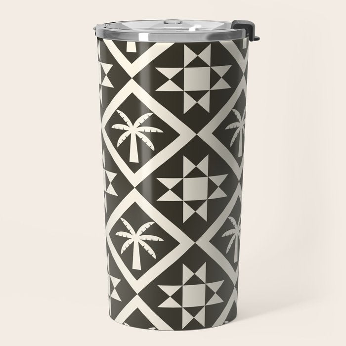 Bohemian Geometric Pattern 05B Travel Mug Gallery Image 2