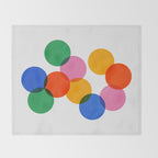 Bauhaus Circle Study Throw Blanket Gallery Image 2