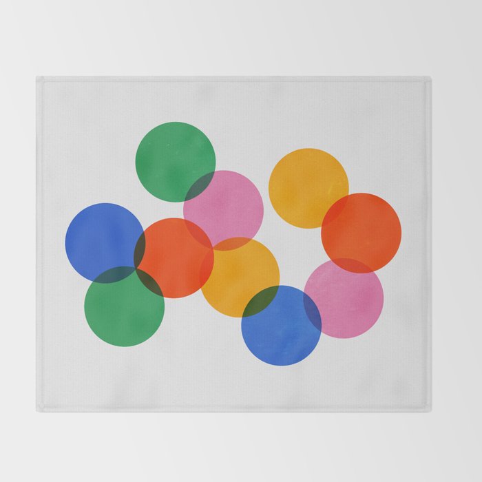 Bauhaus Circle Study Throw Blanket Gallery Image 2