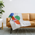 Bauhaus Circle Study Throw Blanket Gallery Image 1