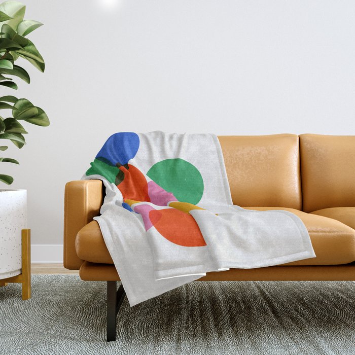 Bauhaus Circle Study Throw Blanket Gallery Image 1