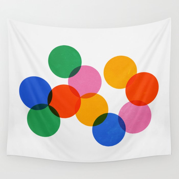 Bauhaus Circle Study Wall Tapestry Gallery Image 4