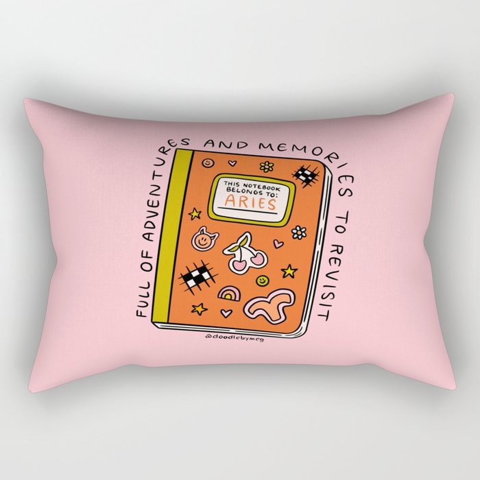 Aries Notebook Rectangular Pillow Gallery Image 2