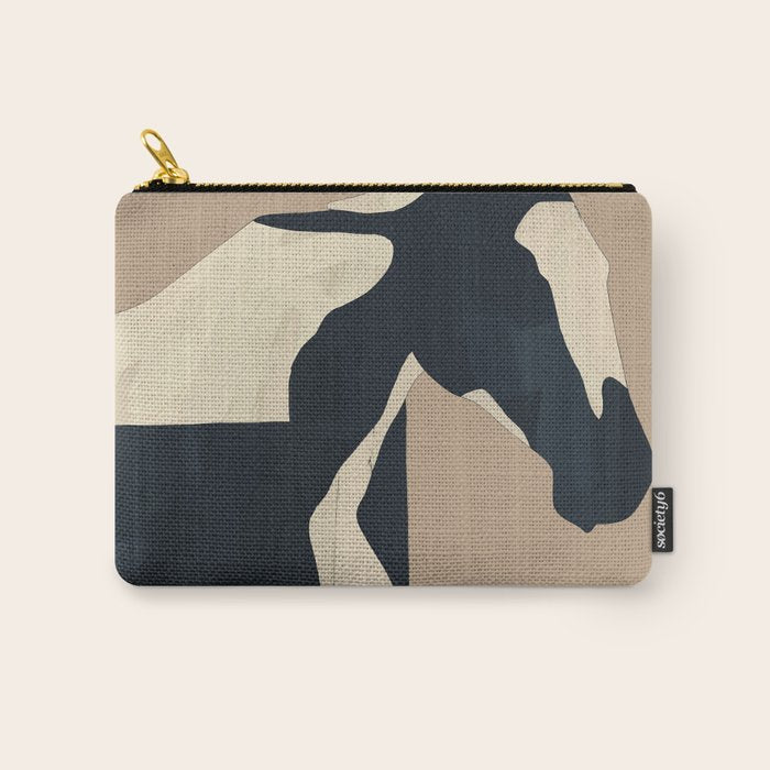 Abstract Minimal Horse 7 Carry All Pouch Gallery Image 1