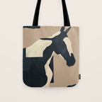 Abstract Minimal Horse 7 Tote Bag Gallery Image 1