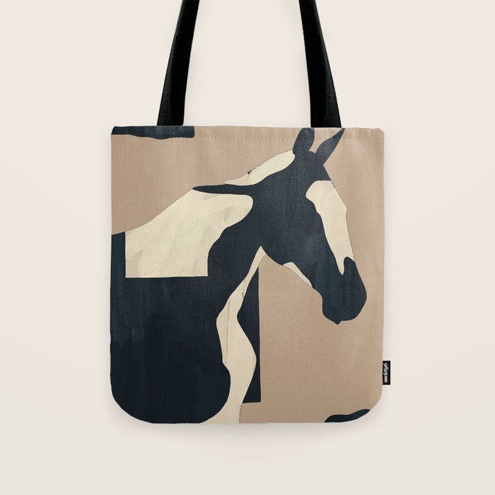 Abstract Minimal Horse 7 Tote Bag Gallery Image 1