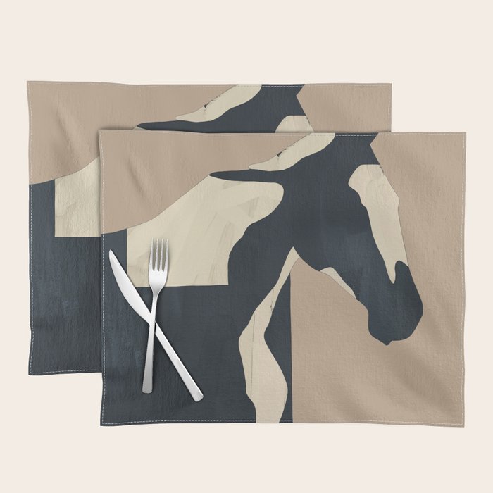 Abstract Minimal Horse 7 Placemat Gallery Image 1