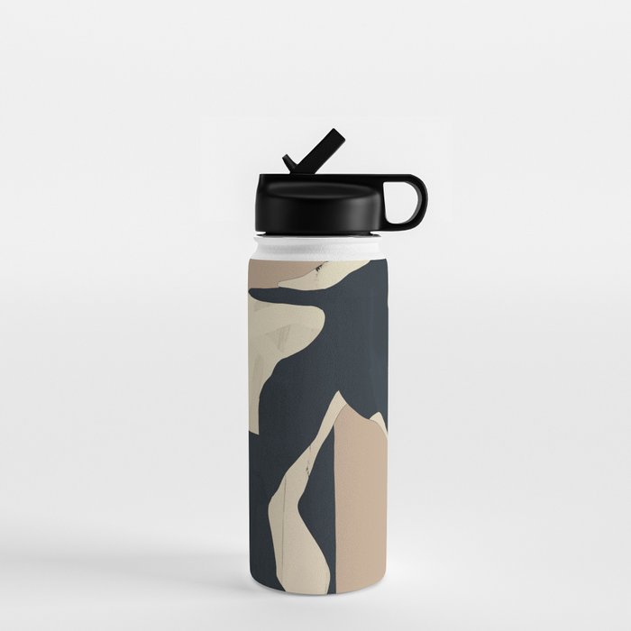 Abstract Minimal Horse 7 Water Bottle Gallery Image 1
