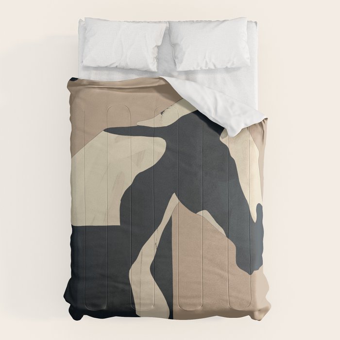 Abstract Minimal Horse 7 Comforter Gallery Image 1
