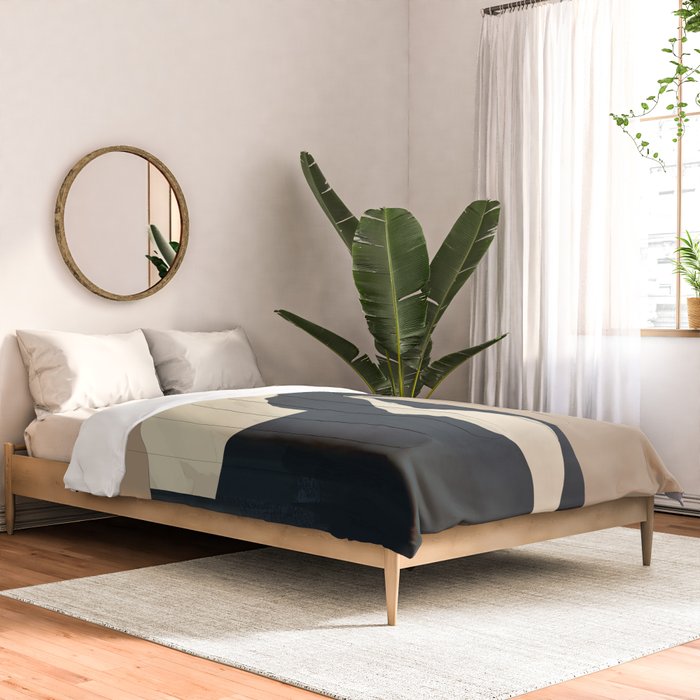 Abstract Minimal Horse 7 Comforter Gallery Image 2