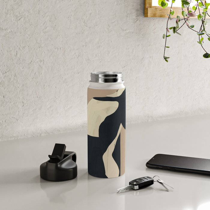 Abstract Minimal Horse 7 Water Bottle Gallery Image 4