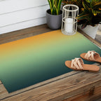 AUTUMN FOREST OMBRE COLORS ABSTRACT Outdoor Rug Gallery Image 2