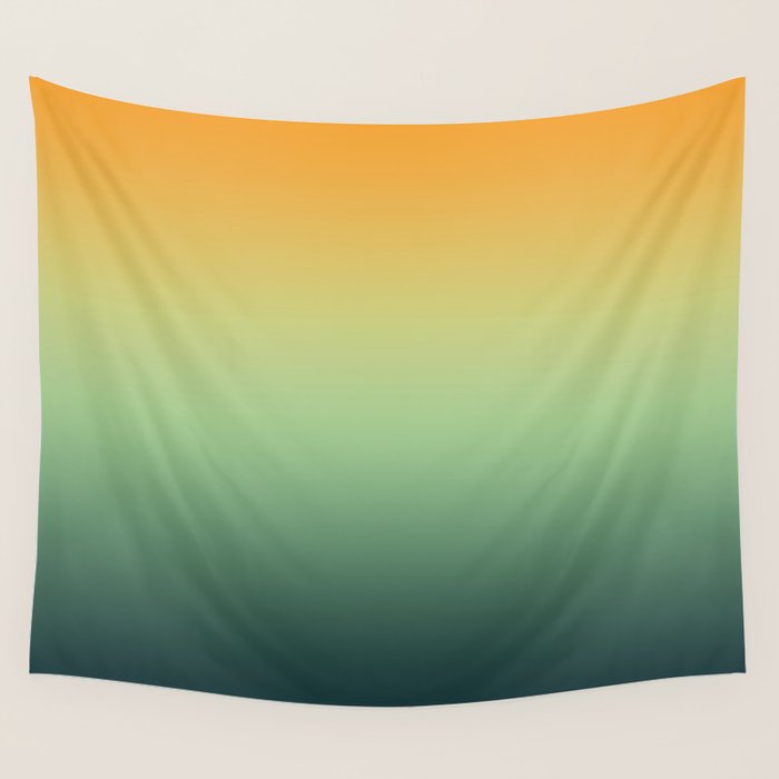AUTUMN FOREST OMBRE COLORS ABSTRACT Wall Tapestry Gallery Image 1