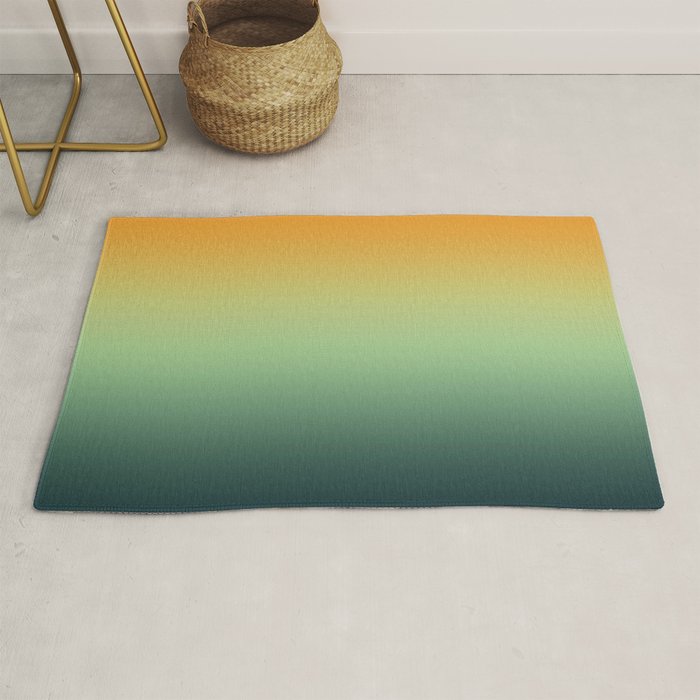 AUTUMN FOREST OMBRE COLORS ABSTRACT Rug Gallery Image 1