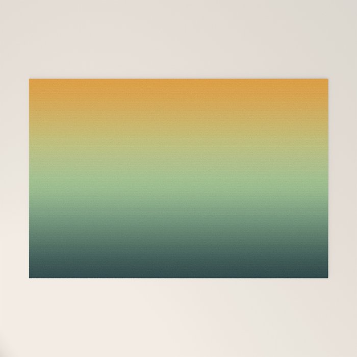 AUTUMN FOREST OMBRE COLORS ABSTRACT Welcome Mat Gallery Image 1
