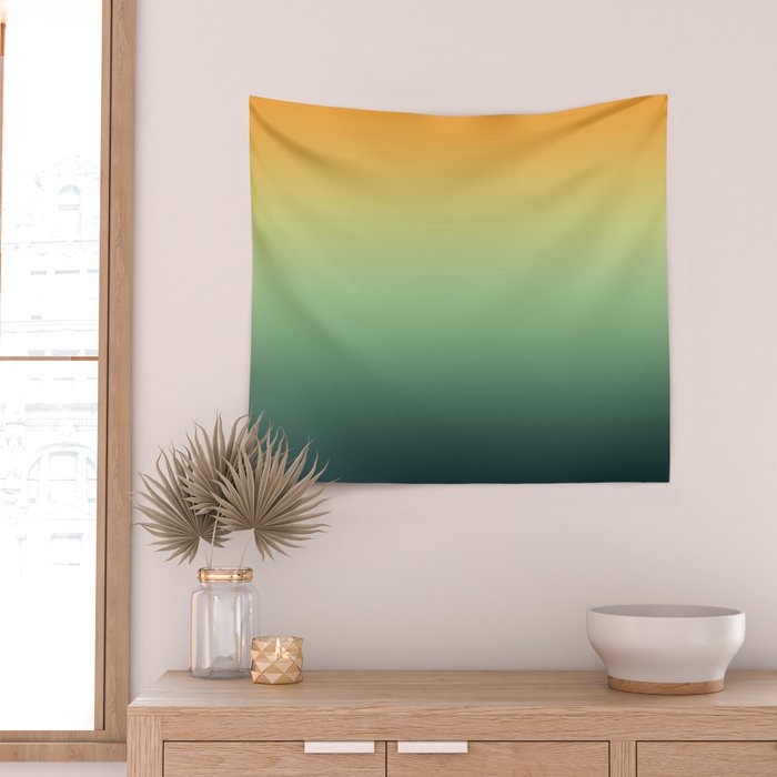 AUTUMN FOREST OMBRE COLORS ABSTRACT Wall Tapestry Gallery Image 2