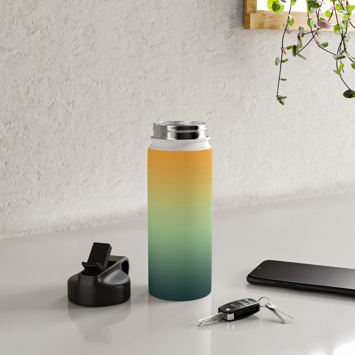 AUTUMN FOREST OMBRE COLORS ABSTRACT Water Bottle Gallery Image 4