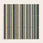 Vertical Stripes in Neutral Blue Gray Shades Wood Wall Art Gallery Image 1