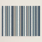 Vertical Stripes in Neutral Blue Gray Shades Jigsaw Puzzle Gallery Image 1