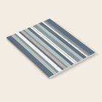 Vertical Stripes in Neutral Blue Gray Shades Notebook Gallery Image 2