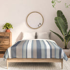 Vertical Stripes in Neutral Blue Gray Shades Comforter Gallery Image 3
