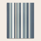 Vertical Stripes in Neutral Blue Gray Shades Notebook Gallery Image 4
