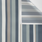 Vertical Stripes in Neutral Blue Gray Shades Wall Tapestry Gallery Image 3