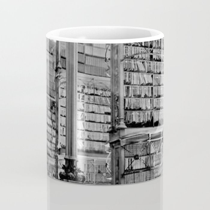 A Book Lover's Dream - Cincinnati Public Library black and white photographs / black and white photo Coffee Mug Gallery Image 4