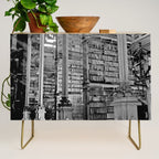 A Book Lover's Dream - Cincinnati Public Library black and white photographs / black and white photo Credenza Gallery Image 1