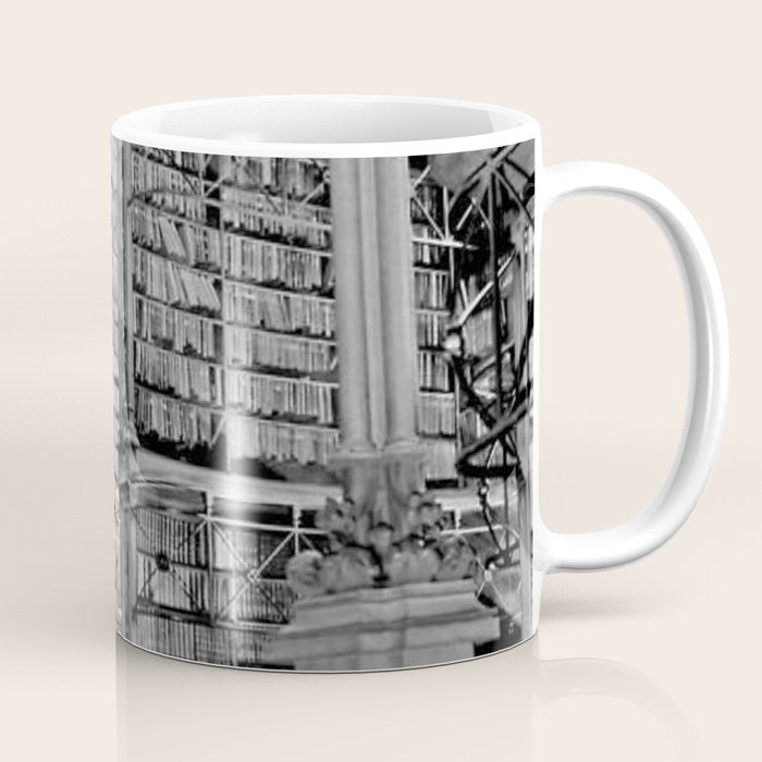 A Book Lover's Dream - Cincinnati Public Library black and white photographs / black and white photo Coffee Mug Gallery Image 1