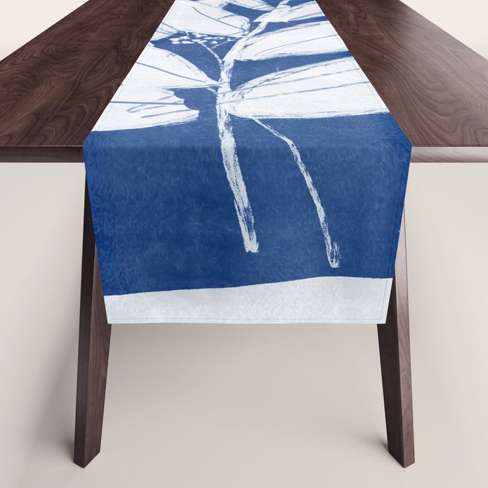 minimal plant 24/Blue Table Runner Gallery Image 1