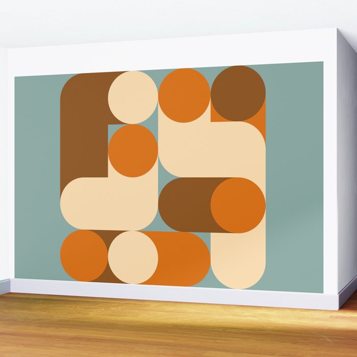 Retro 17A Wall Mural Gallery Image 2