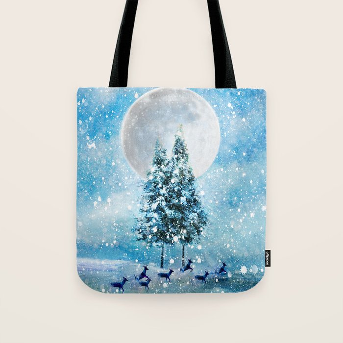 Winter Night 4 Tote Bag Gallery Image 1