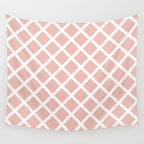 Crisscross (Pink) Wall Tapestry Gallery Image 4