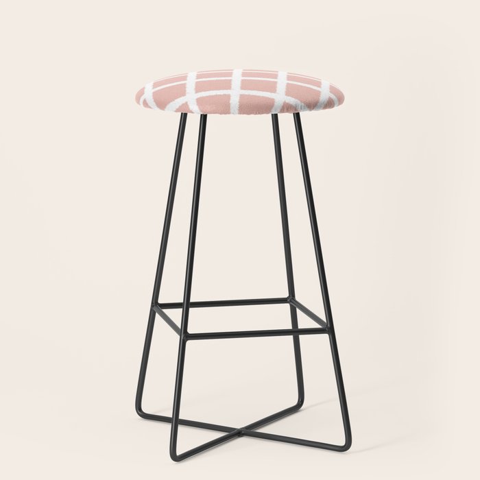Crisscross (Pink) Stool Gallery Image 1
