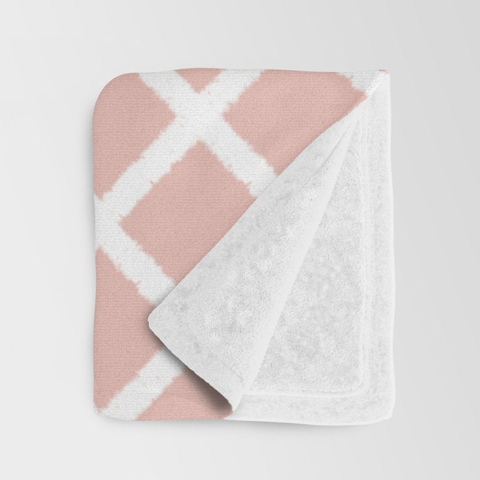 Crisscross (Pink) Throw Blanket Gallery Image 3