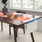 Coral Flowers & Ferns Table Runner Gallery Image 2
