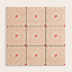 Wild Dotted Florals - Abstract Pattern Coordinate Wood Wall Art Gallery Image 1