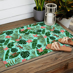 Tropical Garden - Mint Outdoor Rug Gallery Image 2