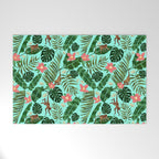 Tropical Garden - Mint Welcome Mat Gallery Image 1
