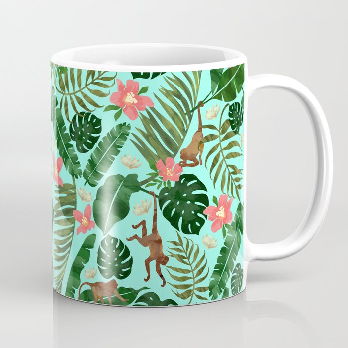 Tropical Garden - Mint Coffee Mug Gallery Image 1