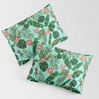Tropical Garden - Mint Pillow Sham Gallery Image 3