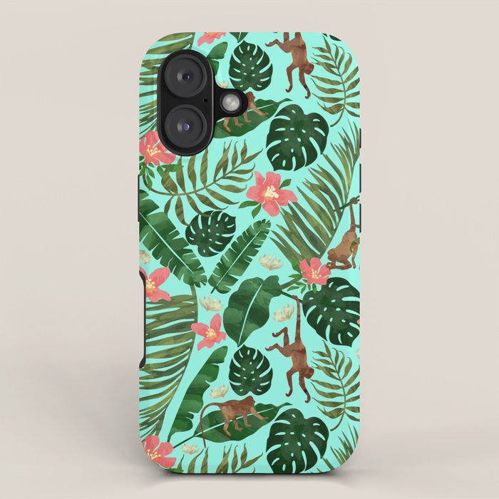 Tropical Garden - Mint iPhone Case Gallery Image 1