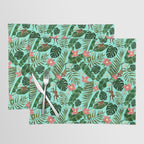 Tropical Garden - Mint Placemat Gallery Image 1