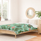 Tropical Garden - Mint Duvet Cover Gallery Image 2