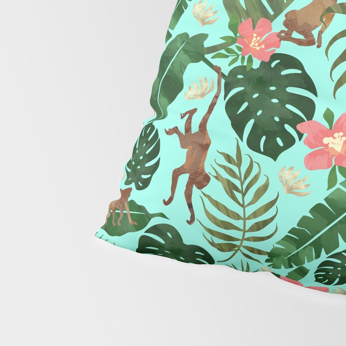 Tropical Garden - Mint Pillow Sham Gallery Image 4
