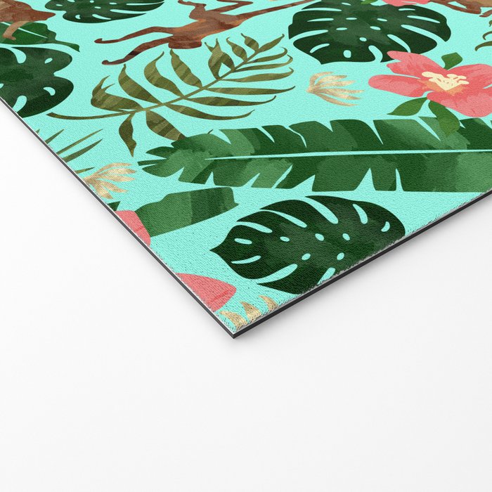 Tropical Garden - Mint Welcome Mat Gallery Image 2